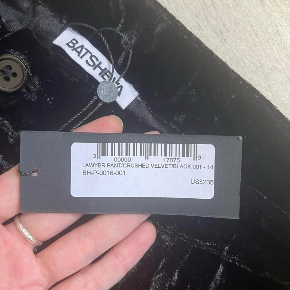 Batsheva NWT velvet wide leg pants - Picture 2 of 6